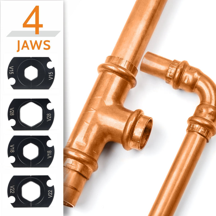 4 Jaws made of high quality tool steel with multi-harden and wel polishing