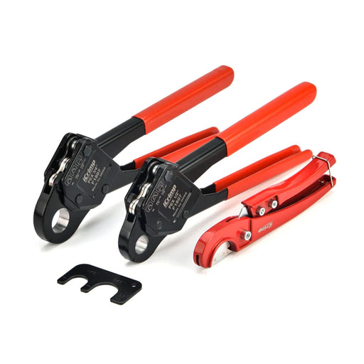 IWS-C Angle PEX Crimping Tool for 1/2&3/4-inch PEX Copper Crimp Rings and Barbed PEX Fitting, Meets ASTM F1807