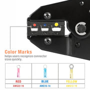 IWS-2210H Wire Crimping Tool For Heat Shrink Connectors, Ratcheting Wire Crimper AWG22-10 Hand Crimping Pliers iCrimp