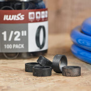 1/2-Inch PEX Pipe Crimp Copper Rings, Skid-Proof, F1807 Standard-100pcs Pipe Fittings IWISS