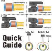 1/2-Inch PEX Pipe Crimp Copper Rings, Skid-Proof, F1807 Standard-100pcs Pipe Fittings IWISS