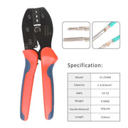 LY-2546B Solar Panel PV Cables Crimper for 2.5/4/6mm2 (AWG14/12/10) Hand Crimping Pliers iCrimp