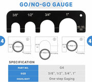 ICP-PK01 KIT PEX Crimping Tool Set for Copper Crimp Ring and PEX Cinch Clamp, Crimping and Removing PEX Crimp Fittings 1/2'', 3/4'', 1'', 7 Pieces PEX Pipe Tools iCrimp