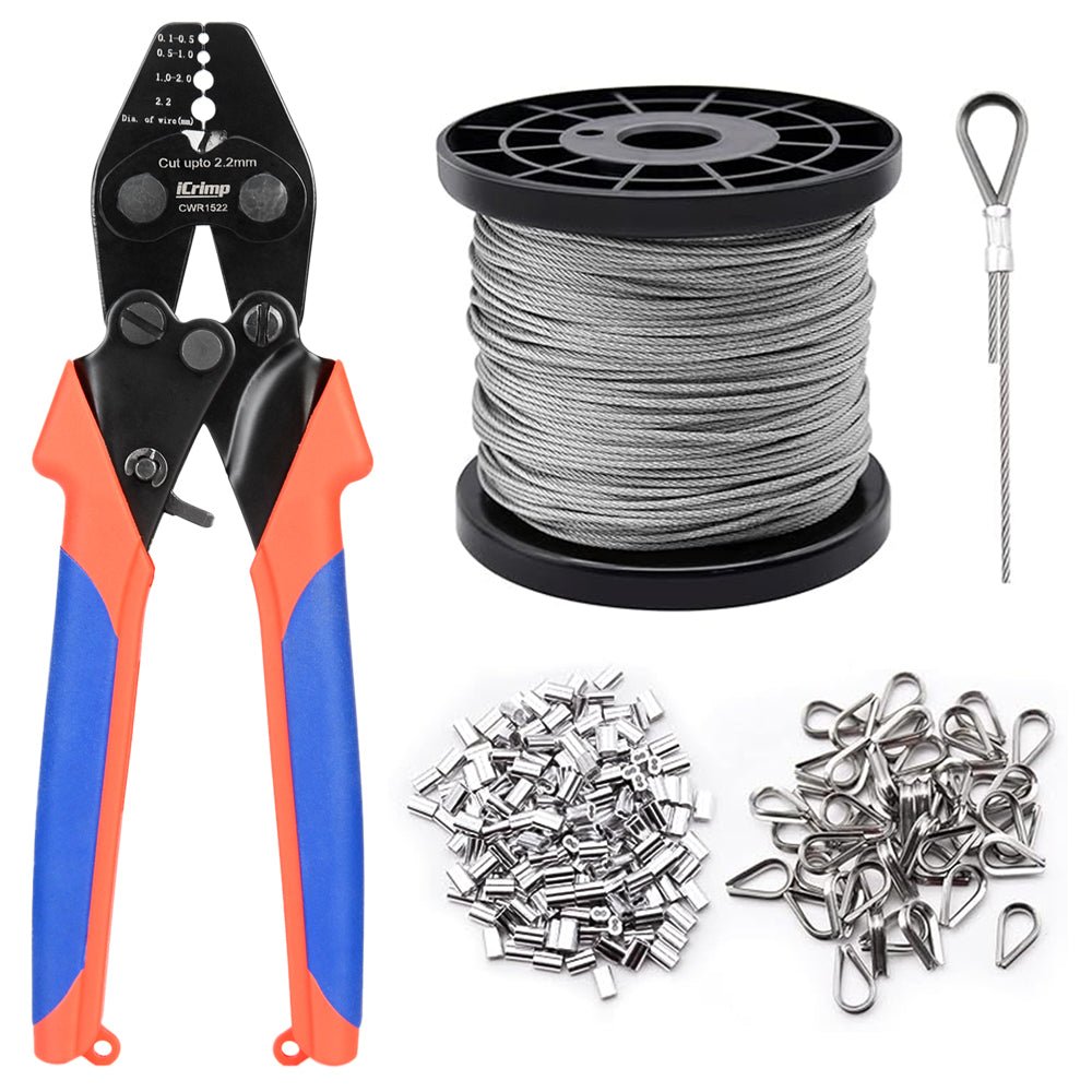 Twidec Kit D'outils De Sertissage Pour Câble Métallique Jusqu