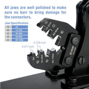 IWS-5100DT/8200DT/25500DT Battery Lugs and Open Barrel Connectors Crimping Tools Bench Mount Type Hand Crimping Pliers IWISS TOOLS