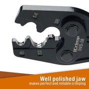 IWS-38 Crimper for AWG 8-2 Works for Non-Insulated Terminals and Butt/Splice/Open/Plug Connectors for Auto Electrical, Motorcycle Wiring Repairs Hand Crimping Pliers iCrimp