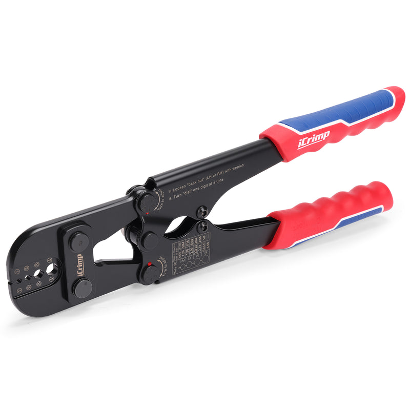 IWS-1608M Wire Rope Crimping Tool for Aluminum Oval Sleeves,Double Sleeves,Crimping Loop sleeve from 3/64-inch to 1/8-inch