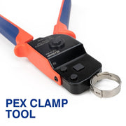 ICP-BJ02 PEX Clamp Cinch Tool, One Handed PEX Crimping Tool for Pinching 3/8-in, 1/2-in, 3/4-in, 1-in PEX Clamp Rings, Patented PEX Pipe Tools iCrimp