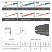 IWS-2820M Mini Micro Open Barrel Crimping Tools Works on AWG28-20 JAM, Molex, Tyco, JST Terminals and Connectors Crimping Tools IWISS