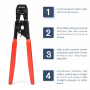 KG-1096 PEX SS Ratchet Clamp Cinch Tool Meets ASTM F2098 PEX Pipe Tools iCrimp