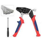 WCT-319 KIT Stainless Steel Cable Tie Gun for Fastening & Cutting up to 19mm SS Zip Ties, c/w 100pcs SS Zip Ties & Cable Tie Removal Tool Strap Banding Tools IWISS TOOLS