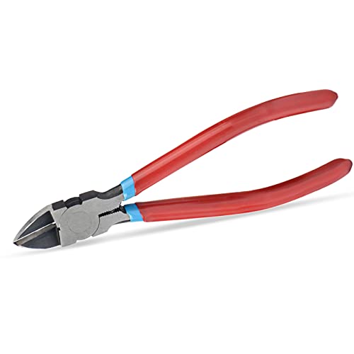 PL2100/PL2200 Diagonal Flush Cutter, Side Cutting Pliers, Electronics Pliers with Pointed Nose for Reeled Terminals, Soft Wires, Electronics, Zip Tes Cable Stripper & Wire Cutters iCrimp