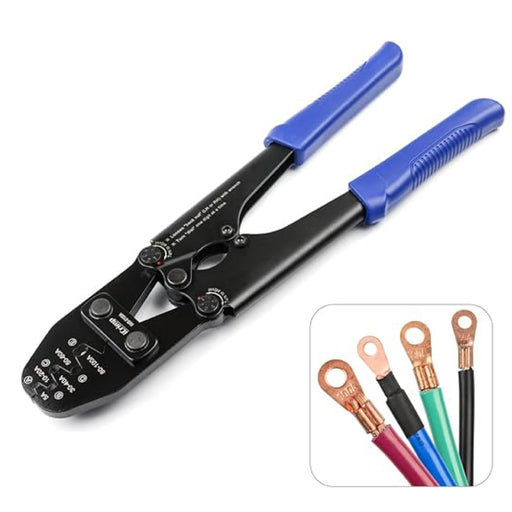 IWS-5100A Battery Cable Lug Crimping Tool for Open Barrel Lug,Lead-Free OEM Battery Terminals,B Type Crimper for AWG 13-3