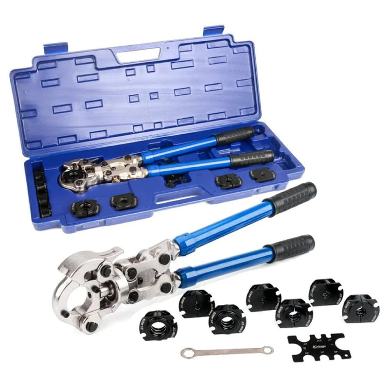 IWS-1632AF-ZL 7 RLS/Zoomlock Fitting Press Tool Copper Fitting Crimping Tool, 1/4" 5/16" 3/8" 1/2" 5/8" 3/4" 7/8" Jaws(not for Zoomlock Max) Copper Pipe Tools iCrimp