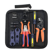 SN-2546B KIT Solar PV Cable Crimping Tool Kit for 2.5/4/6mm² with Stripper, Cutter, Solar Spanner and solar Connectors Hand Crimping Pliers iCrimp