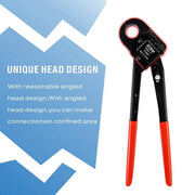CL 1" ASTM F1807 PEX Pipe Crimping Tool, for 1-inch Copper Pex Crimps Rings, with Go/No-Go Gauge, Angled Head PEX Pipe Tools iCrimp