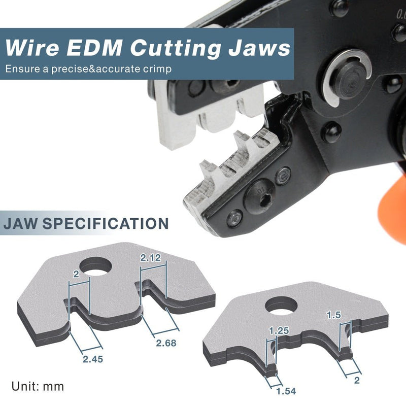 SN-01BM Ratchet Crimping Tool for 0.08-0.5mm² (28-20AWG) Hand Crimping Pliers iCrimp