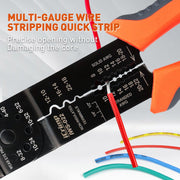 IWS-022 5-in-1 Multi-function Tool, Wire Stripper, Wire Cutter, Crimper for AWG22-10 Insulated and Non-insulated Terminals Cable Stripper & Wire Cutters iCrimp