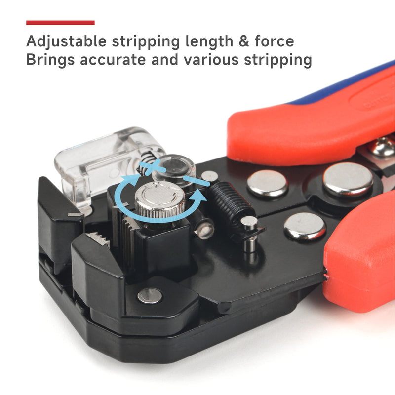 HS-D2 Automatic Electric Wire Cable Stripper, Multi-function Stripping Tool Wire Stripper & Cable Cutter iCrimp