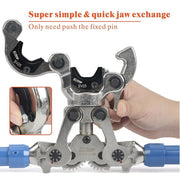 IWS-1632AF-AU Copper Pipe Press Tool with 15,20,25mm Jaws Copper Pipe Tools iCrimp