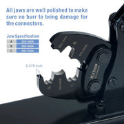 IWS-5100DT/8200DT/25500DT Battery Lugs and Open Barrel Connectors Crimping Tools Bench Mount Type Hand Crimping Pliers IWISS TOOLS