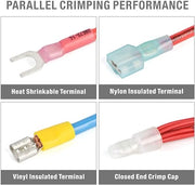 IWS-2210H Wire Crimping Tool For Heat Shrink Connectors, Ratcheting Wire Crimper AWG22-10 Hand Crimping Pliers iCrimp