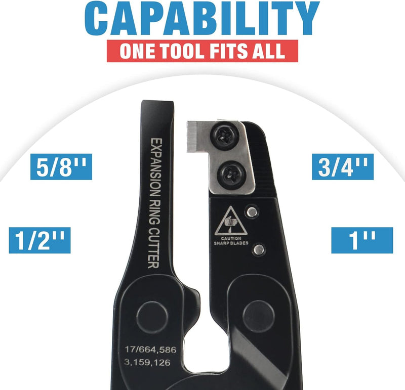 ICP-CT03 PEX Expansion Rings Removal Tool for 1/2,5/8,3/4 &1 in. F1960 expand system PEX Pipe Tools iCrimp