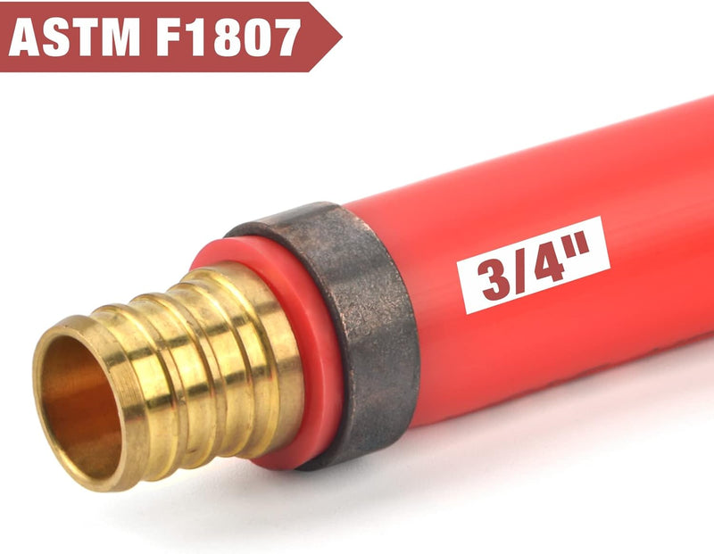 3/4-Inch PEX Pipe Crimp Copper Rings, Skid-Proof, F1807 Standard-50pcs Pipe Fittings IWISS TOOLS