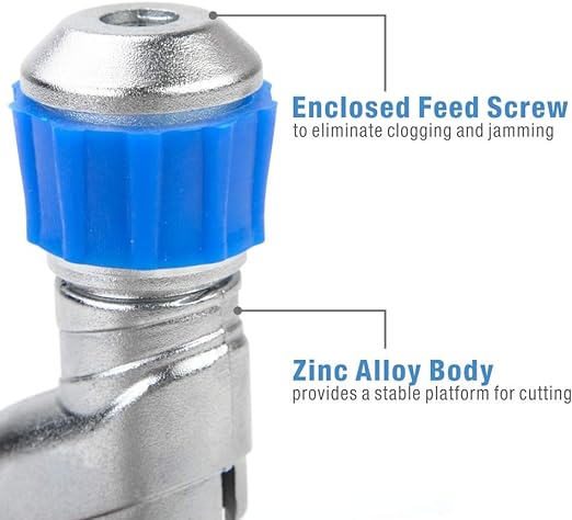 CT-532 Copper Tubing Cutter, 3/16-inch to 1-1/4-inch Tube Cutter, for Stainless Steel, CSST Tubing Cutter with 2 Pack Replacement Blades Pipe Cutters iCrimp