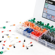 HSC8 6-4-KIT Ferrule Crimping Tool Kit, AWG 23-10 Self-adjustable Ratchet Ferrule Crimper Plier c/w 770End Sleeve Ferrules Connector Terminals Hand Crimping Pliers iCrimp