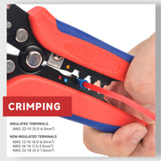 HS-D2 Automatic Electric Wire Cable Stripper, Multi-function Stripping Tool Wire Stripper & Cable Cutter iCrimp