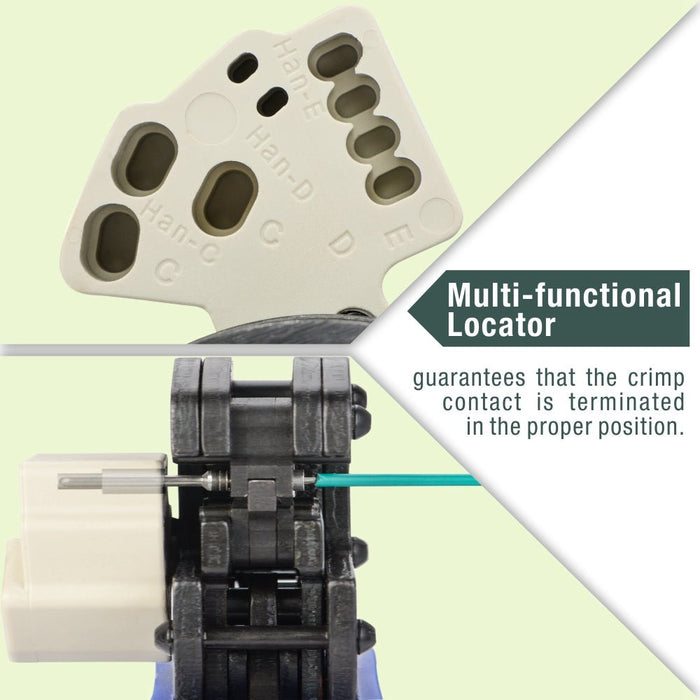 A-0540HX Ratchet Crimper for Harting Han C, Han D, Han E Contacts AWG26-12