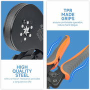 HSC8 16-6 Hexagonal Type Ratchet Crimping Tools for 0.5-16.0mm2 End Sleeves Hand Crimping Pliers iCrimp