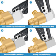 ICP-CT03 PEX Expansion Rings Removal Tool for 1/2,5/8,3/4 &1 in. F1960 expand system PEX Pipe Tools iCrimp
