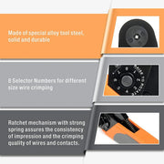 HD-3220A Indent Crimping Tool for Miniature and Sub-Miniature Connector AWG 32-20 Hand Crimping Pliers iCrimp