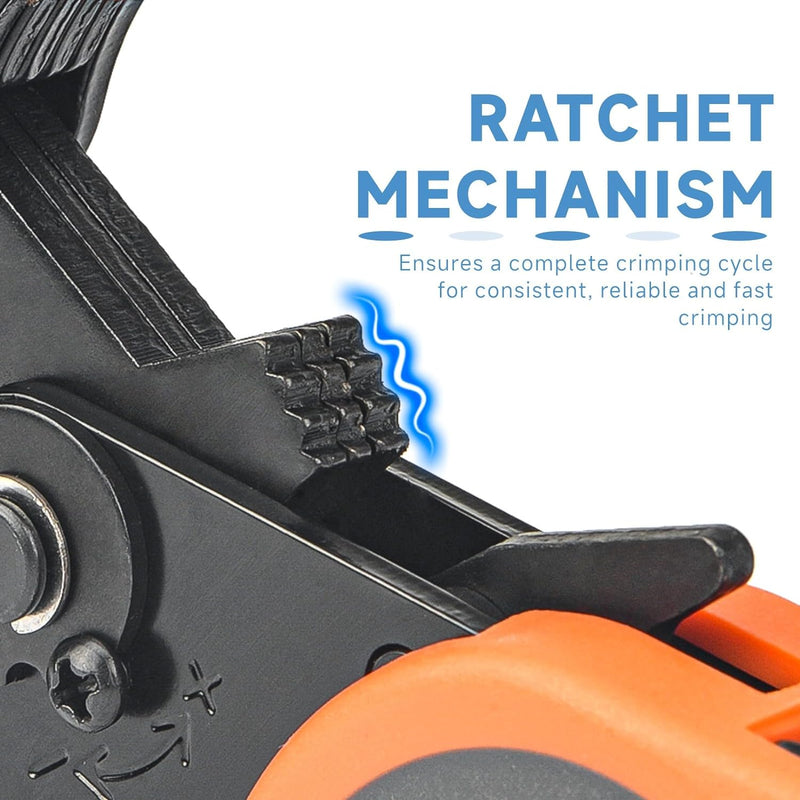 HSC8 16-6 Hexagonal Type Ratchet Crimping Tools for 0.5-16.0mm2 End Sleeves Hand Crimping Pliers iCrimp