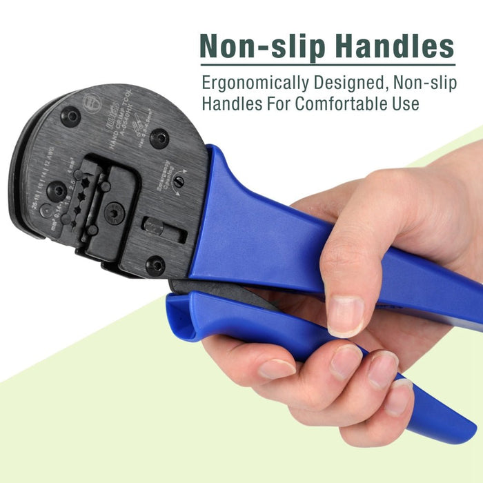A-0540HX Ratchet Crimper for Harting Han C, Han D, Han E Contacts AWG26-12
