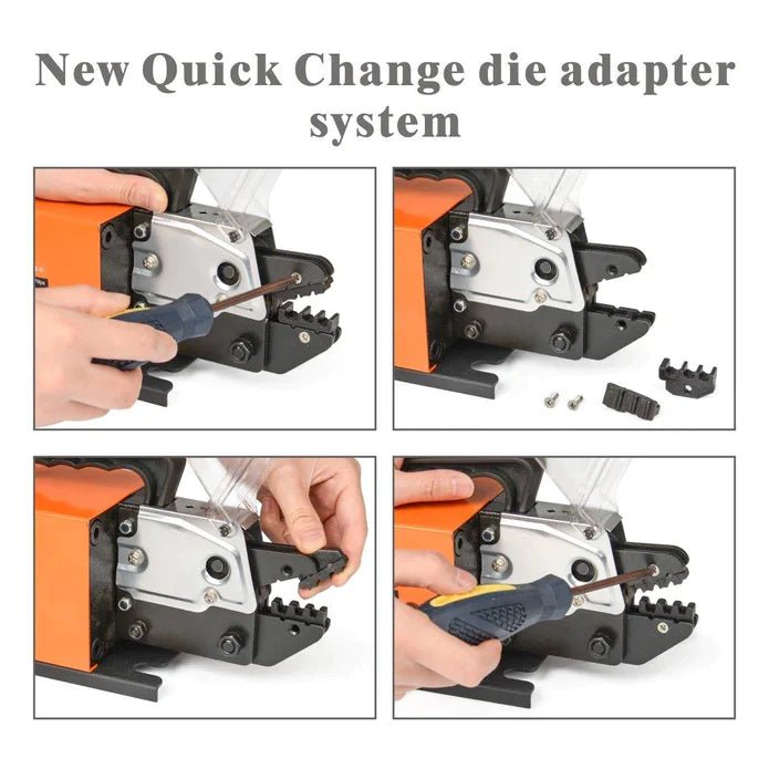 AM-10 Pneumatic Crimper Plier Machine Tool for Terminals Ferrules Crimping up to 16mm2 Max Pneumatic Crimping Machines iCrimp
