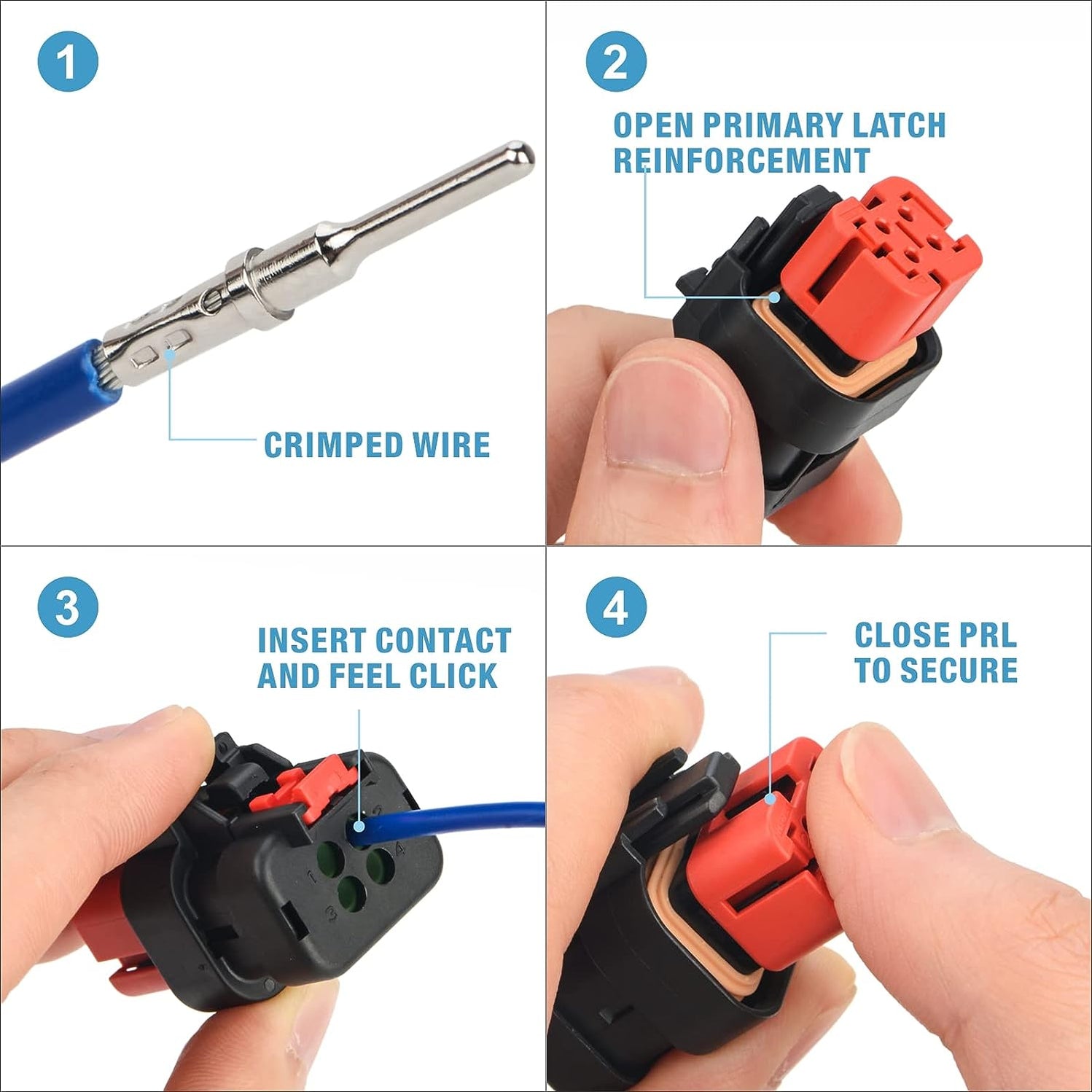AMP268 AMPSEAL 16 Connector Kit in 2,3,4,6,8,12 Pin Configurations