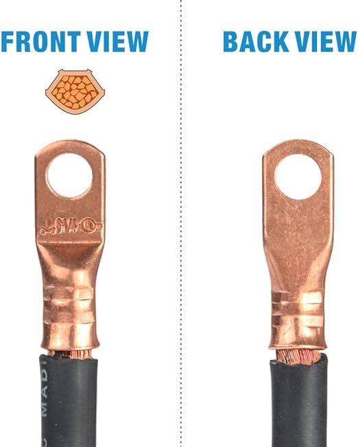  Copper Cable Lugs crimping result