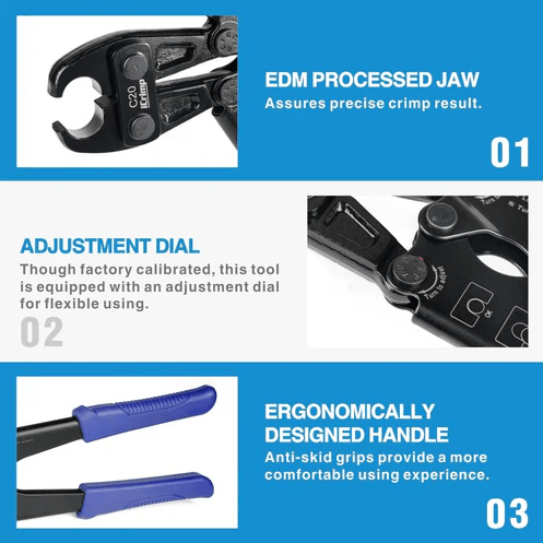 IWS-20C Australian Pex Crimping Tool for 20mm Copper Pex Crimp Rings PEX Pipe Tools iCrimp