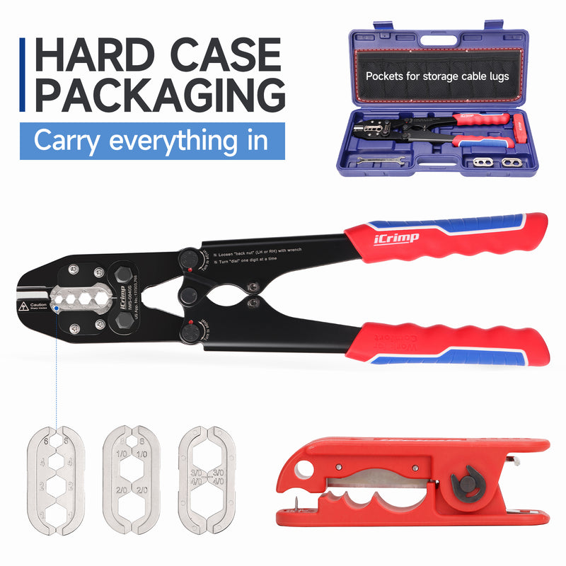 IWS-0840S Battery Cable Lug Crimping Tool Set