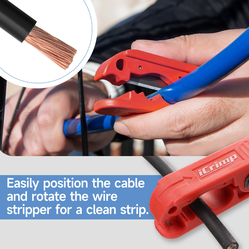 IWS-0840S Battery Cable Lug Crimping Tool Set
