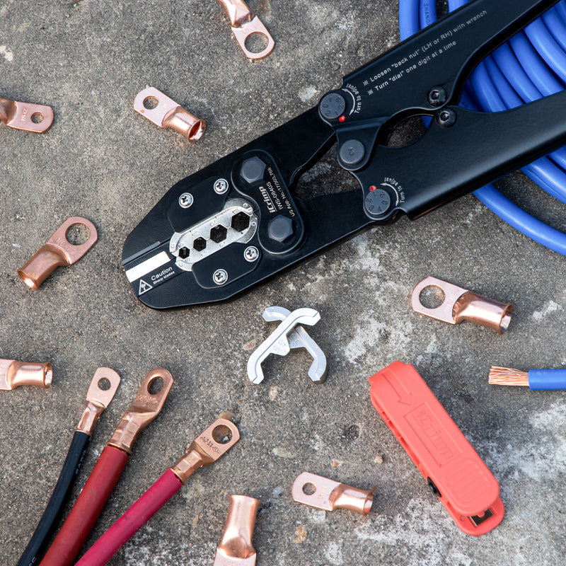 IWS-0840S Battery Cable Lug Crimping Tool Set
