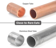 CT-428 Close Quarters Mental Tubing Cutter, 3/16-inch to 1-1/8-inch CSST Gas Piping, Copper, Brass, Stainless Steel Pipes c/w 1 Replacement Blade Pipe Cutters iCrimp