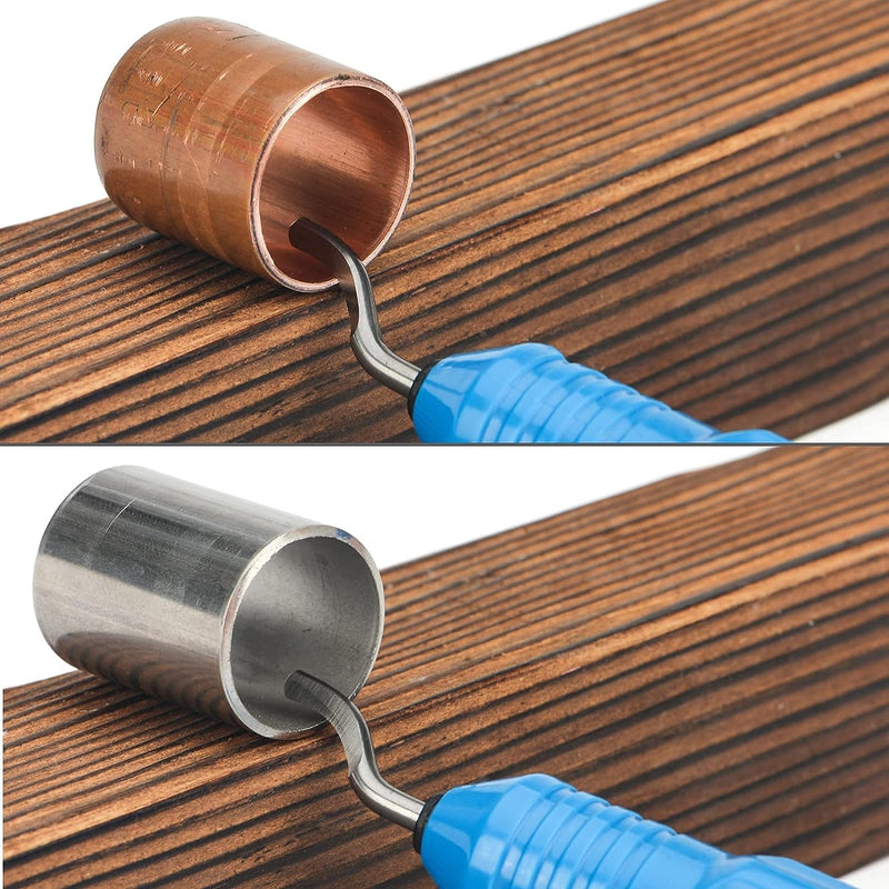 CT-532＆CT-207 Tubing Cutter Tube Deburring Tool Combo, Pipe Cutter for 3/16-in to 1 1/4-in Dia. Aluminum, Copper, PVC, Stainless Steel Tubes Pipe Cutters iCrimp