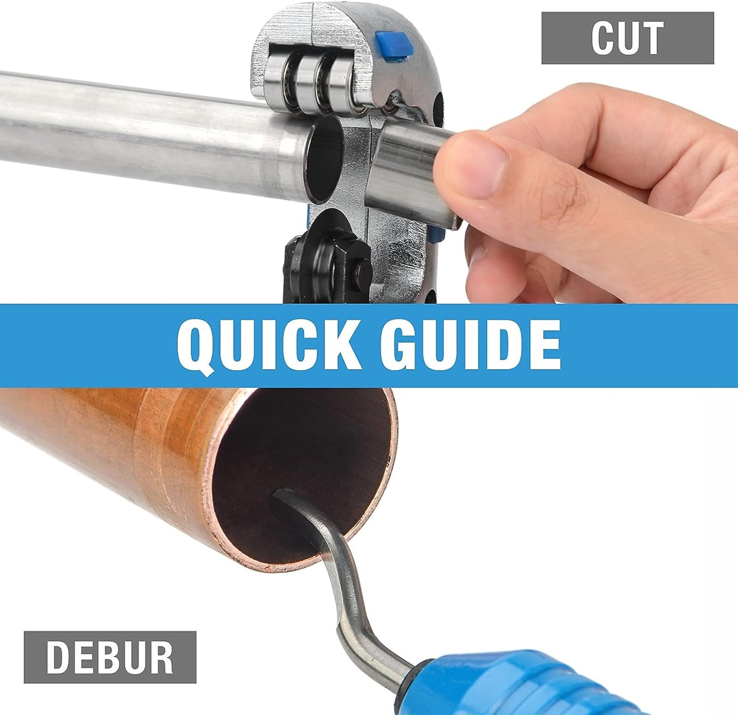 CT-532&CT-207 Tubing Cutter Tube Deburring Tool Combo — IWISS TOOLS