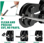 CWR60 Wire Rope Cutter for upto 6mm Wire Rope,Bicycle Cable,Aircraft Cable,Copper Cable,Piano Wire Wire Rope Cutters iCrimp