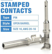 DT-418 KIT DEUTSCH DT Connector Kit in 2,3,4,6,8,12 Pin Configurations, Size 16 Stamped Formed Contacts(AWG 14), Wedgelock & Pin Extraction Tools, Ideal for Automotive Aftermarket Service, 519PCS Wire Terminal Kits IWISS TOOLS