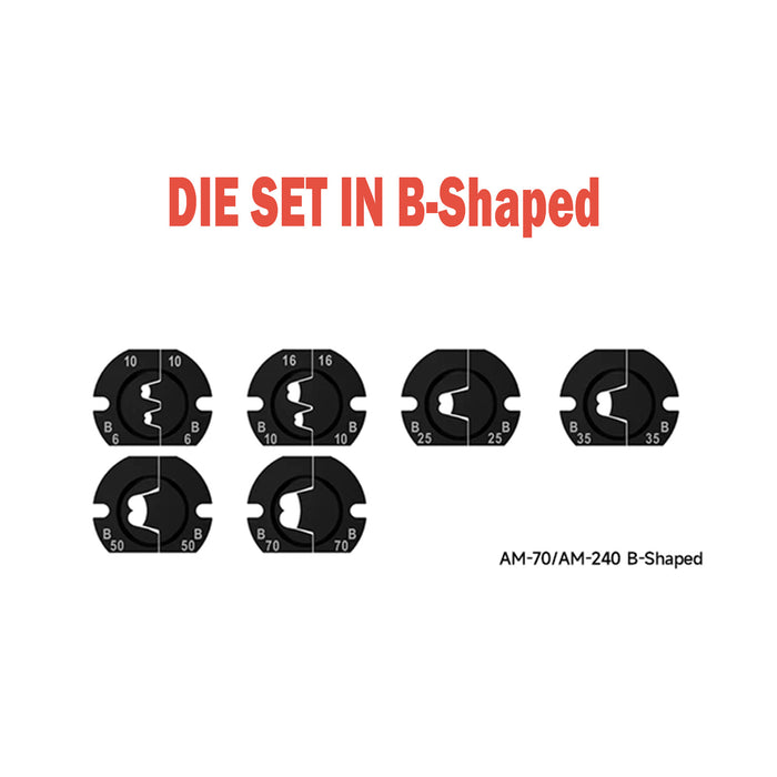 Die set in B-shaped